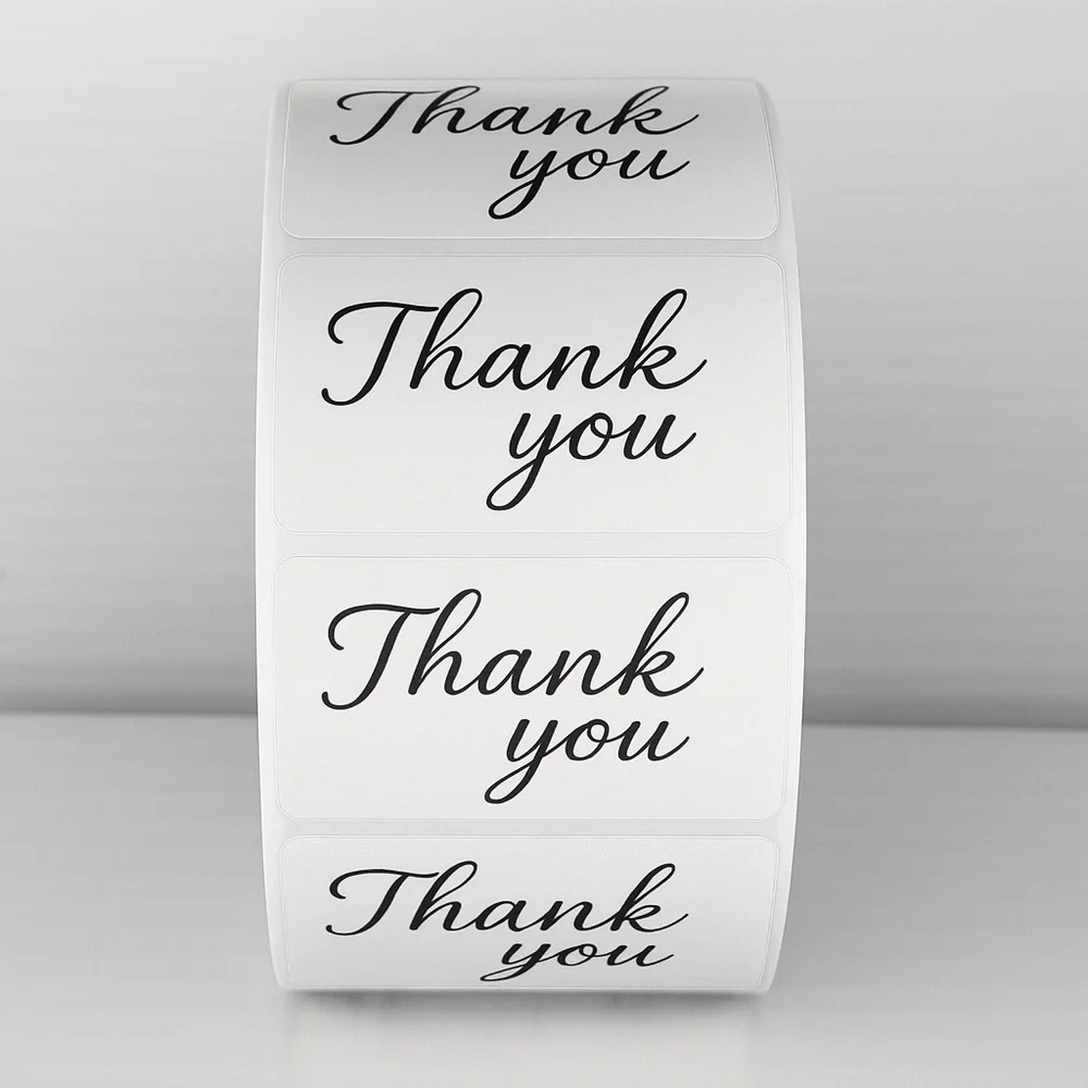 Cute Thank You Labels –Perfect for Packaging & Small Business Orders